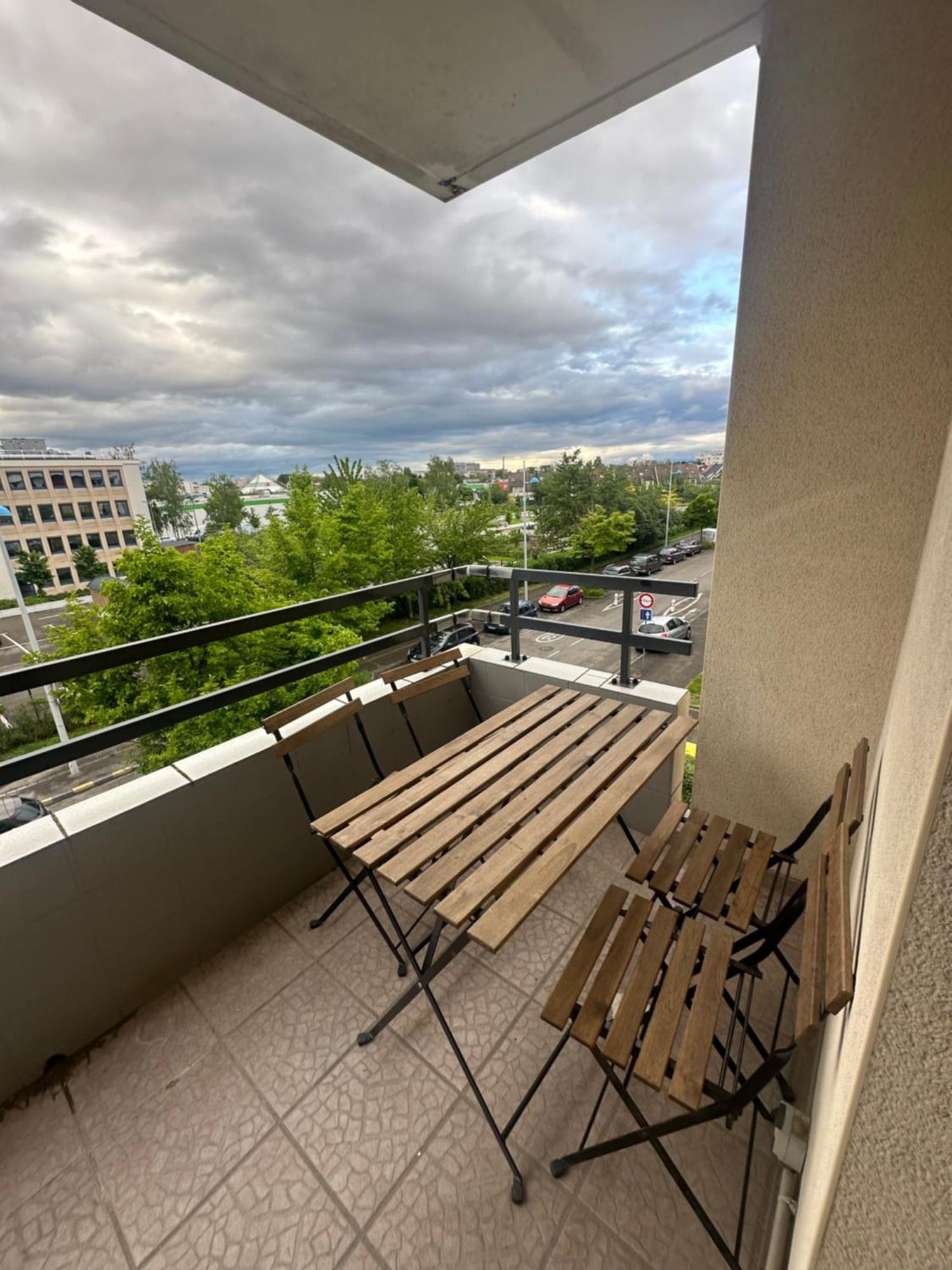 Tres Beau Trois Pieces Avec Vue Degagee Apartment Strasbourg Cameră foto